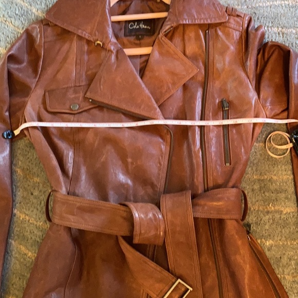 Beautiful Cole Haan leather coat - Picture 2 of 5